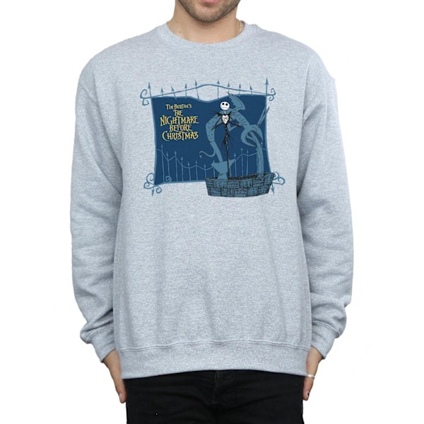 Disney Herr Nightmare Before Christmas Jack And The Well Sweatshirt Sports Grey M