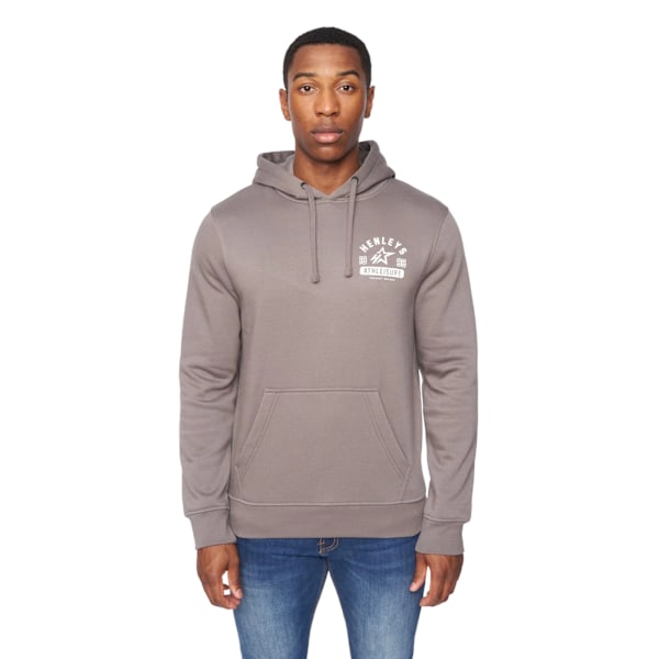 Henleys Herr Upton Hoodie L Mörkgrå Dark Grey L