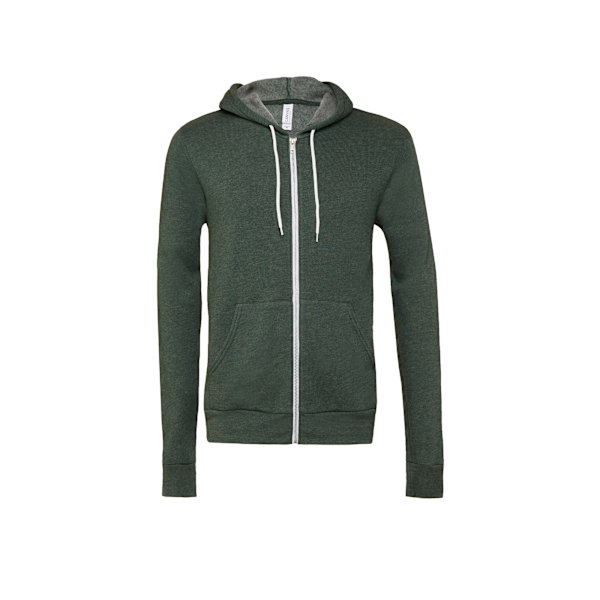 Bella + Canvas Unisex Vuxen Fleece Full Zip Hoodie XS Forest Gr Forest Green Heather XS