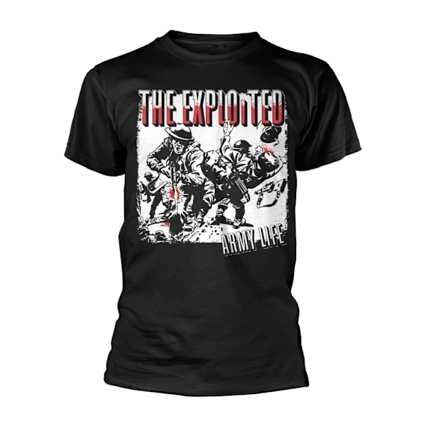 The Exploited Unisex Adult Army Life T-Shirt M Svart Black M