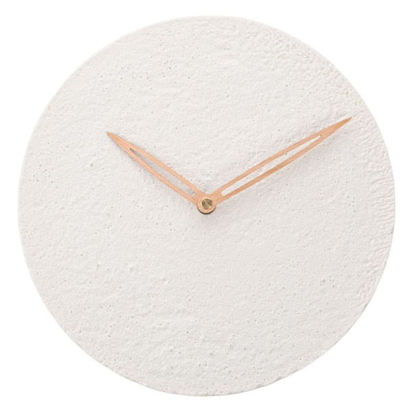 Interval Porslin Vit Väggklocka 27cm - Fläckig Textur En S White One Size