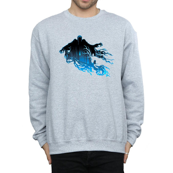 Harry Potter Herr Dementor Silhouette Sweatshirt XXL Sports Grå Sports Grey XXL