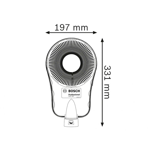 Bosch Gde 162 Professional Sds Dammskydd One Size Flerfärgad Multi Colour One Size