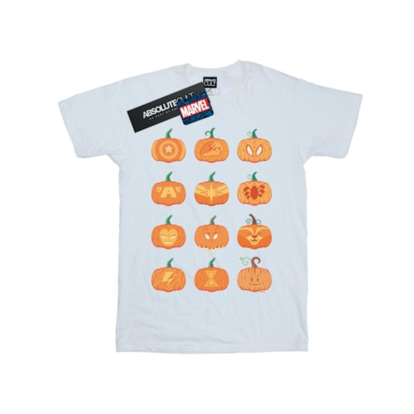 Marvel Dam/Damer Avengers Halloween Pumpa Bomull Pojkvän White L