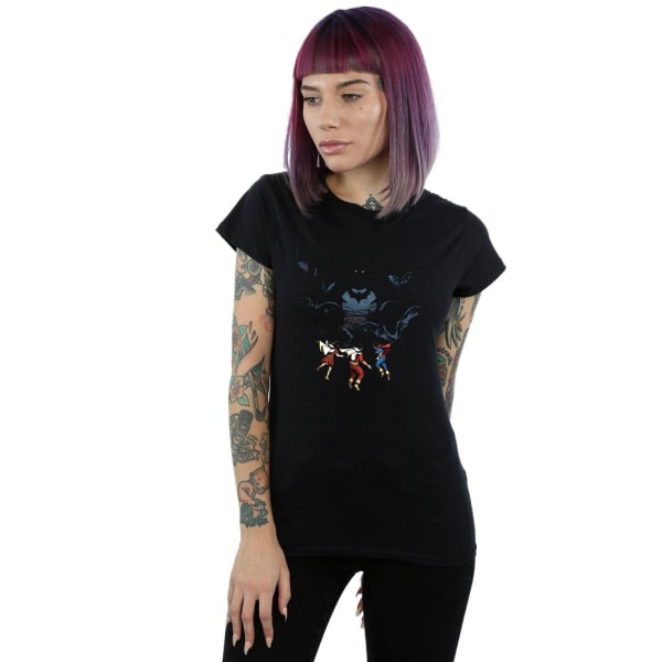DC Comics Dam/Dam Batman Shadow Bats T-shirt i bomull M Bla Black M