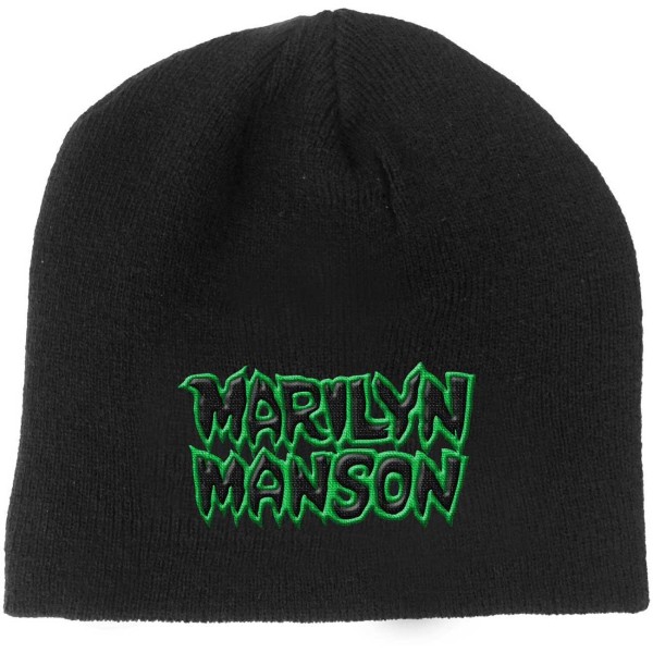 Marilyn Manson Unisex Vuxen Logo Mössa One Size Svart Black One Size