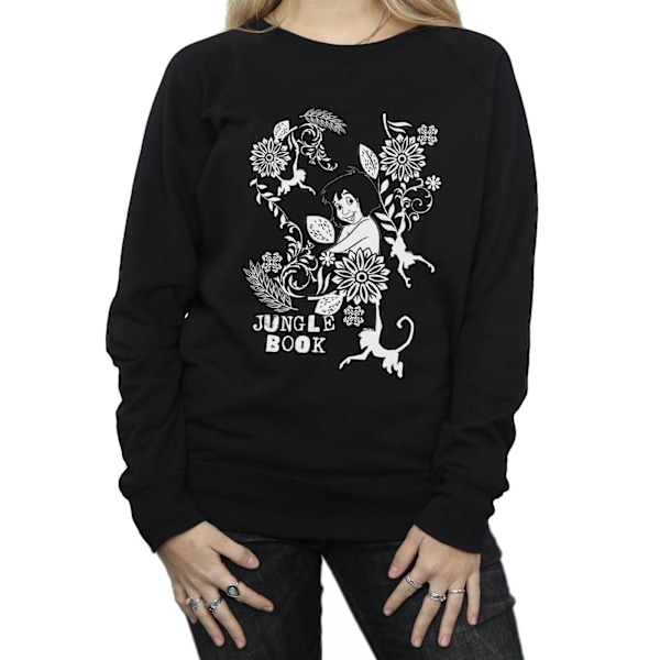 Disney Dam/Damer Djungelboken Mowgli Tale Sweatshirt S Svart Black S