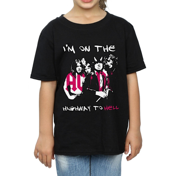 AC/DC Girls I´m On The Highway To Hell Bomull T-shirt 12-13 År Black 12-13 Years