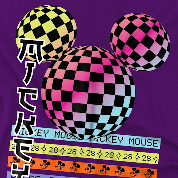Mickey Mouse Barn/Barn Press Start Schackbräde Gradient L Purple 5-6 Years