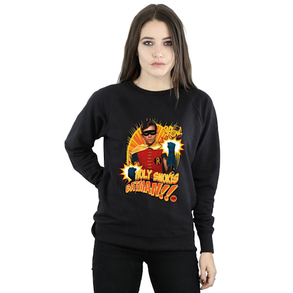 DC Comics Dam/Kvinnor Batman TV-serie Holy Smokes Sweatshirt Black M