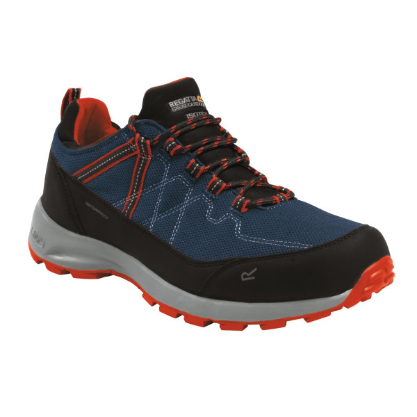 Regatta Mens Samaris Lite Walking Shoes 6.5 UK Moonlight Denim/ Moonlight Denim/Orange 6.5 UK