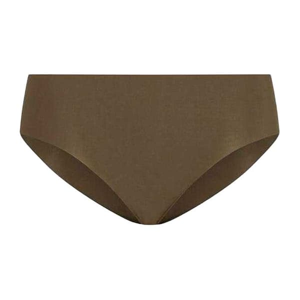 Commando Dam/Dam Klassiska Enfärgade Baddräktsbyxor M-L Mocka Mocha M-L