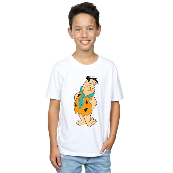 The Flintstones Boys Fred Flintstone Kick T-Shirt 12-13 år W White 12-13 Years