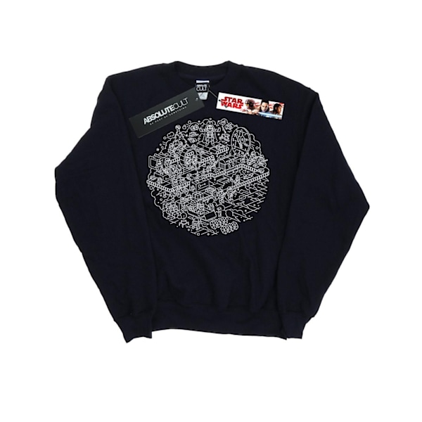 Star Wars Boys Jul Dödsstjärnan Sweatshirt 7-8 År Marinblå B Navy Blue 7-8 Years