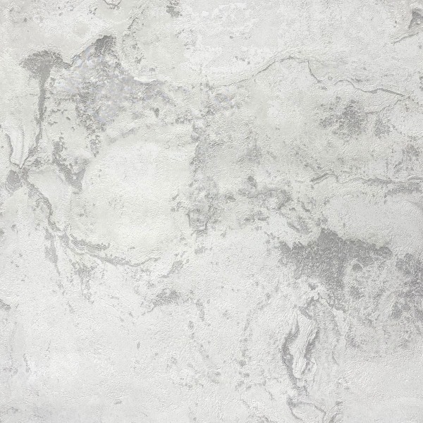 World of Wallpaper Luxe Collection Marble Effect Vinyl Textured White/Silver 10m x 0.5m
