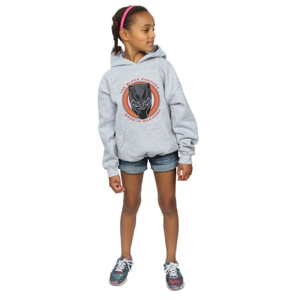 Marvel Girls Black Panther Made in Wakanda Röd Hoodie 7-8 År Sports Grey 7-8 Years