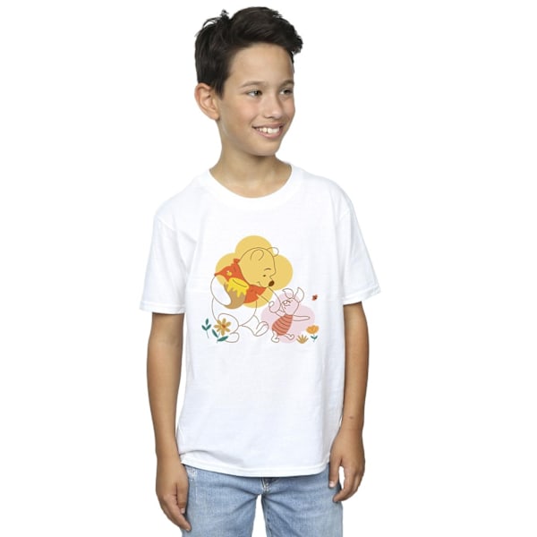 Disney Boys Winnie The Pooh Piglet T-shirt 12-13 år Vit White 12-13 Years