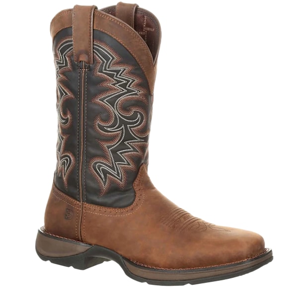 Durango Herr Rebel Cowboy Boots i Fullnarvläder 10 UK Chocol Chocolate/Midnight 10 UK