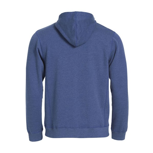 Clique Classic Melange Full Zip Hoodie 3XL Blå Melange Blue Melange 3XL