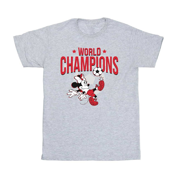 Disney Boys Minnie Mouse World Champions T-Shirt 3-4 år Spor Sports Grey 3-4 Years