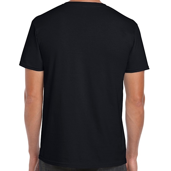 Gildan Herr Soft Style Ringspun T-shirt 5XL Svart Black 5XL