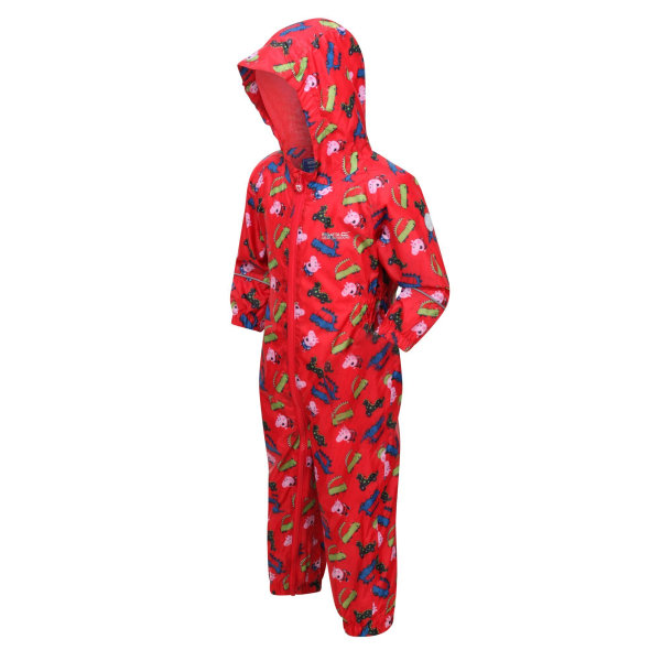 Regatta Childrens/Kids Pobble Greta Gris Dinosaur Waterproof Pud True Red 4-5 Years