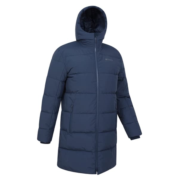 Mountain Warehouse Vortex Longline Padded Jacka Herr XS Marinblå Navy XS