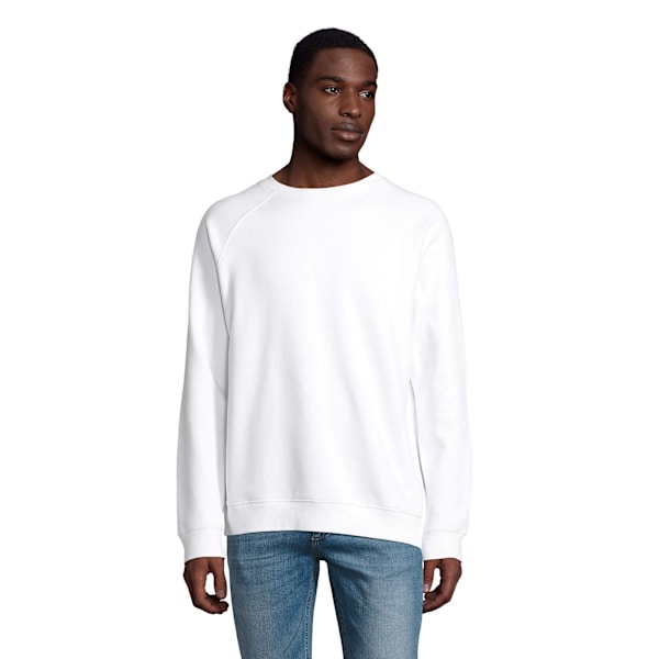 SOLS Unisex Adult Space Organic Raglan Sweatshirt XL Vit White XL
