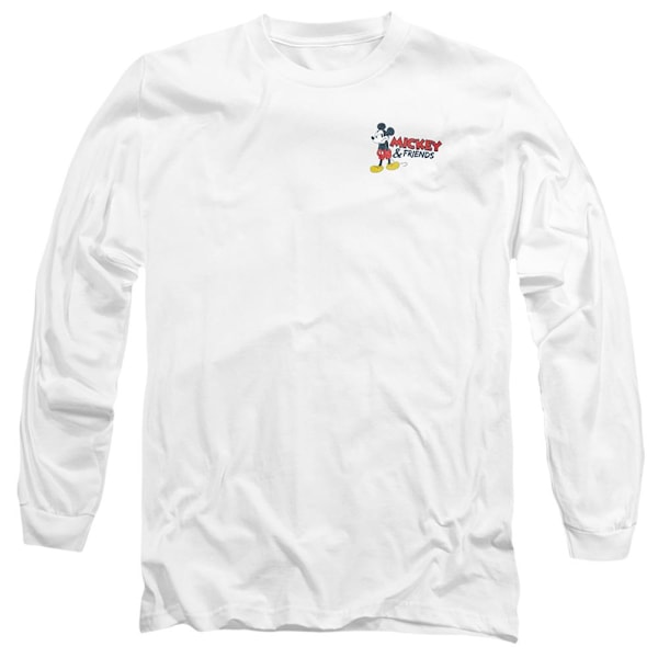 Mickey Mouse Unisex Vuxen Klassisk T-shirt XL Vit White XL