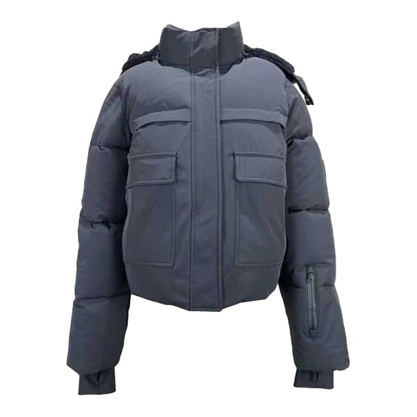 Jack Wills Dam/Dam Croppad Pufferjacka 14 UK Svart Black 14 UK