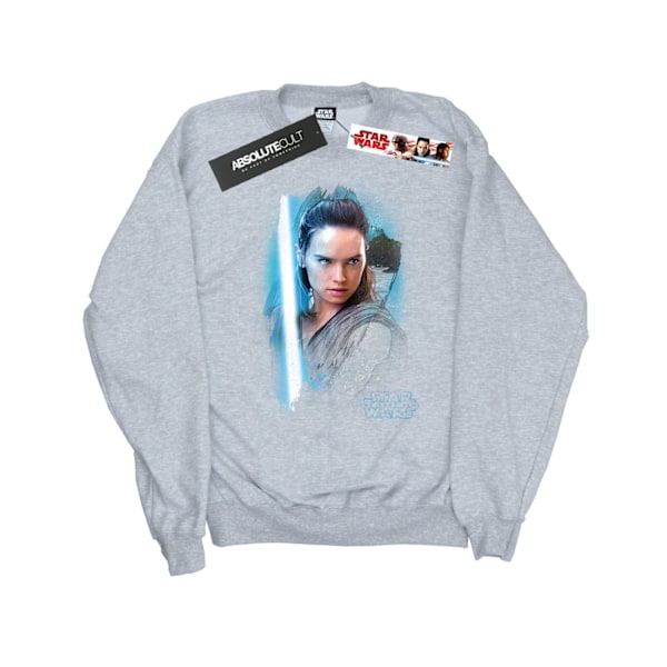 Star Wars Girls The Last Jedi Rey Borstad Sweatshirt 5-6 år Sports Grey 5-6 Years