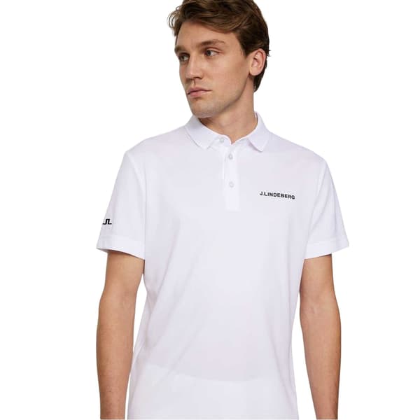 J.Lindeberg Herr Bridge Bridge Regular Pikétröja XL Vit White XL