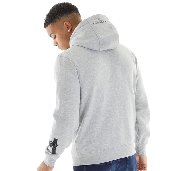 Henleys Herr Henycore Bomulls Hoodie XL Gråmelerad Grey Marl XL