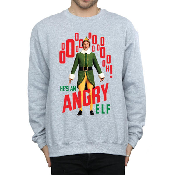 Elf Herr Angry Elf Sweatshirt S Sports Grey Sports Grey S