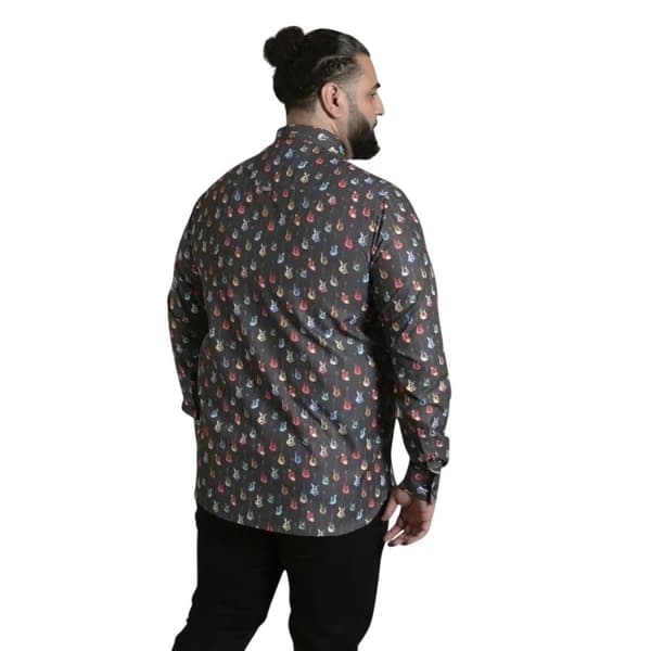 Duke Herr D555 Wakefield Gitarr Kingsize Skjorta 2XL Grå Grey 2XL