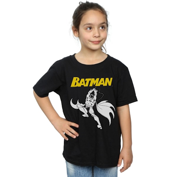 DC Comics Girls Batman Jump Bomull T-shirt 9-11 år Svart Black 9-11 Years