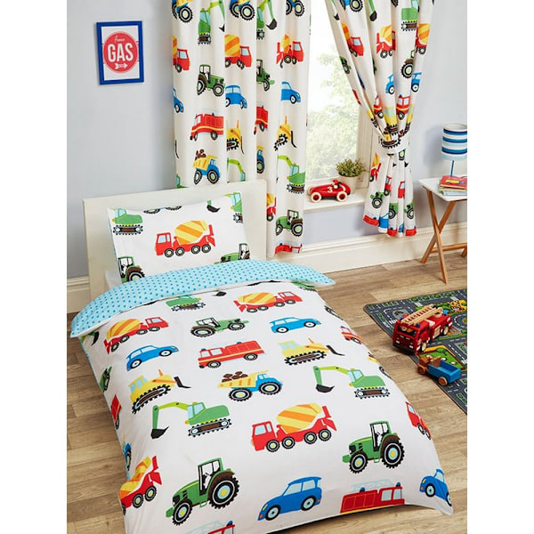 PriceRightHome Barn/Transport Täcke Set Singel Vit/Blå/Röd White/Blue/Red Single