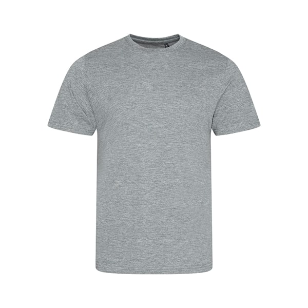 AWDis Tri Blend T-shirt för män, 2 extra large, gråmelerad Heather Grey 2 Extra Large