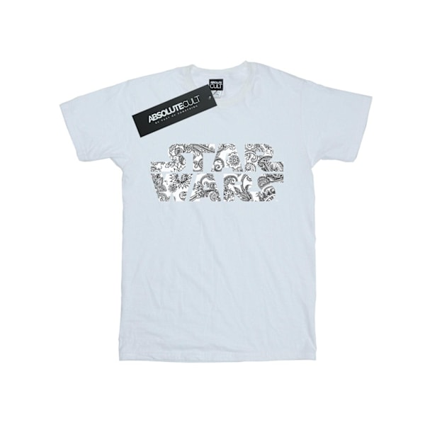 Star Wars Ornamental Logo T-shirt för män, S, vit White S