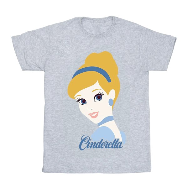 Cinderella Girls Silhouette Bomull T-shirt 12-13 År Sport Grå Sports Grey 12-13 Years