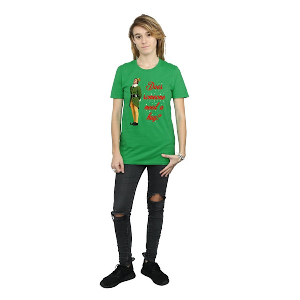 Elf Womens/Ladies Hug Buddy Cotton Boyfriend T-Shirt M Irish Gr Irish Green M
