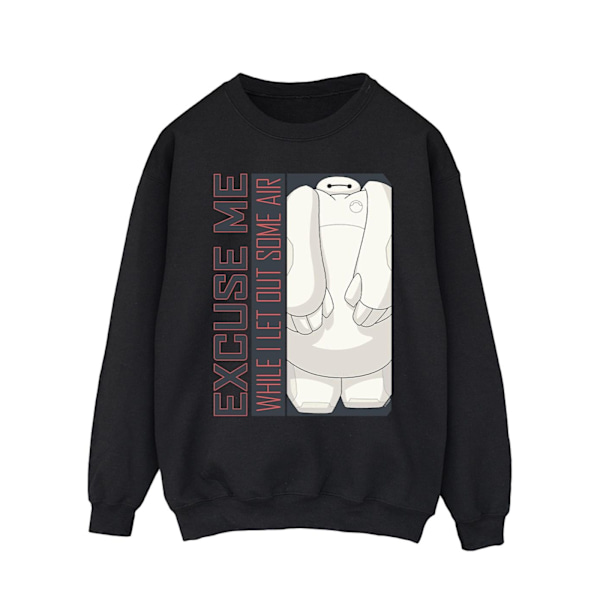 Disney Herr Big Hero 6 Baymax Excuse Me Some Air Sweatshirt 4XL Black 4XL
