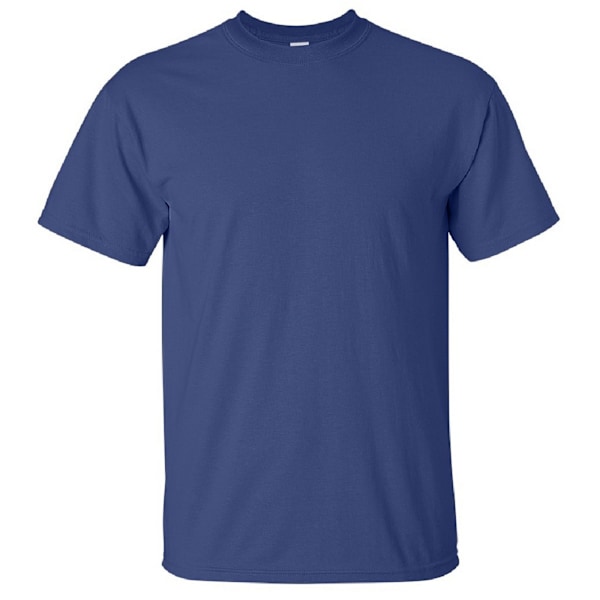 Gildan Mens Ultra Cotton Kortärmad T-shirt M Metro Blå Metro Blue M