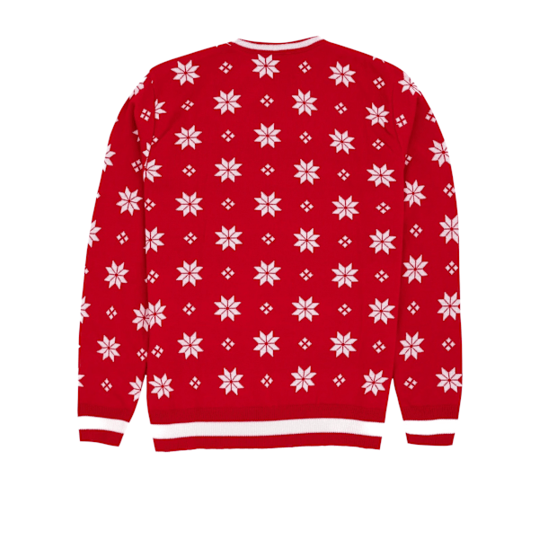 Elf Unisex Vuxen Stickad Jultröja M Röd Red M