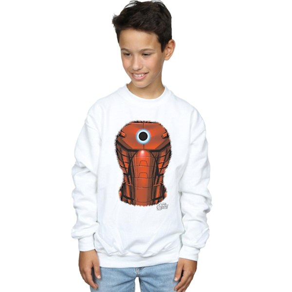 Marvel Boys Iron Man Chest Burst Sweatshirt 12-13 år Vit White 12-13 Years