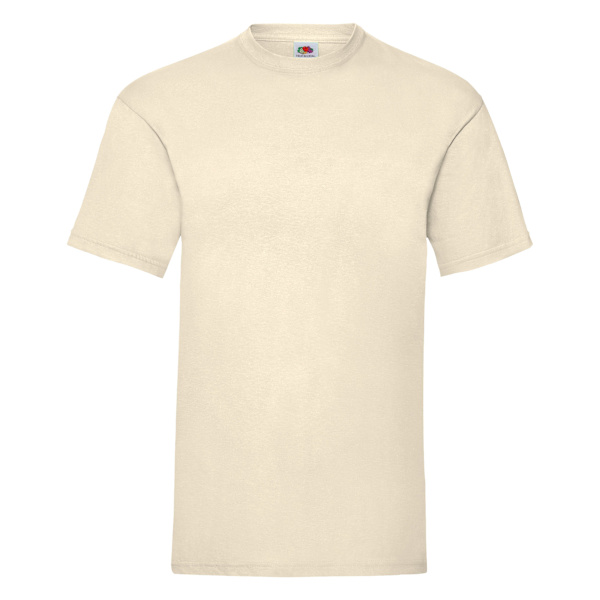 Fruit Of The Loom Mens Valueweight Kortärmad T-shirt L Natur Natural L
