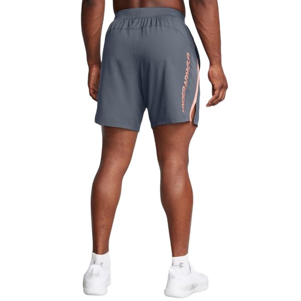 Under Armour Herr Launch Texturerade Sweatshorts L Grå Grey L