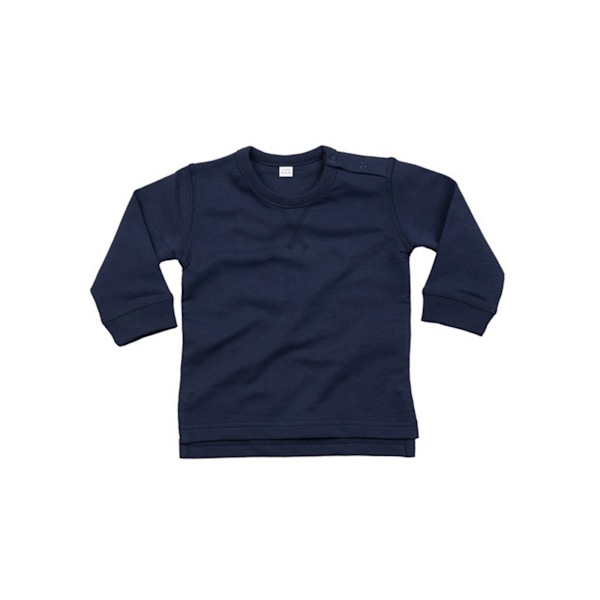 Babybugz Baby Unisex Bomull Rik Sweatshirt 12-18 Månader Nautic Nautical Navy 12-18 Months