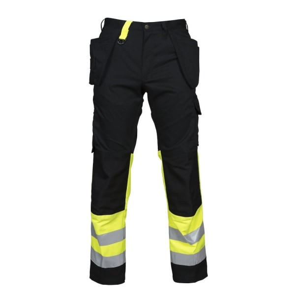 Projob Herr High-Vis Cargo Byxor 36R Gul/Svart Yellow/Black 36R