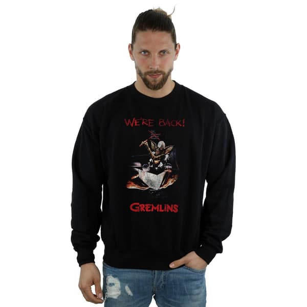 Gremlins Herr Spike Distressed Poster Sweatshirt M Svart Black M